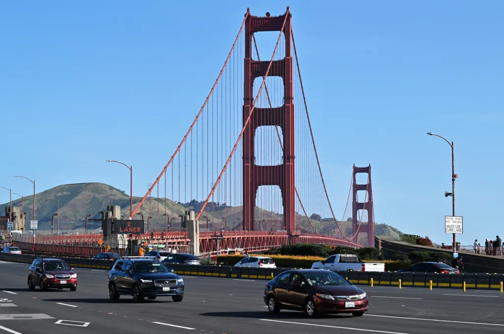 July 4 fireworks show on the Golden Gate Bridge