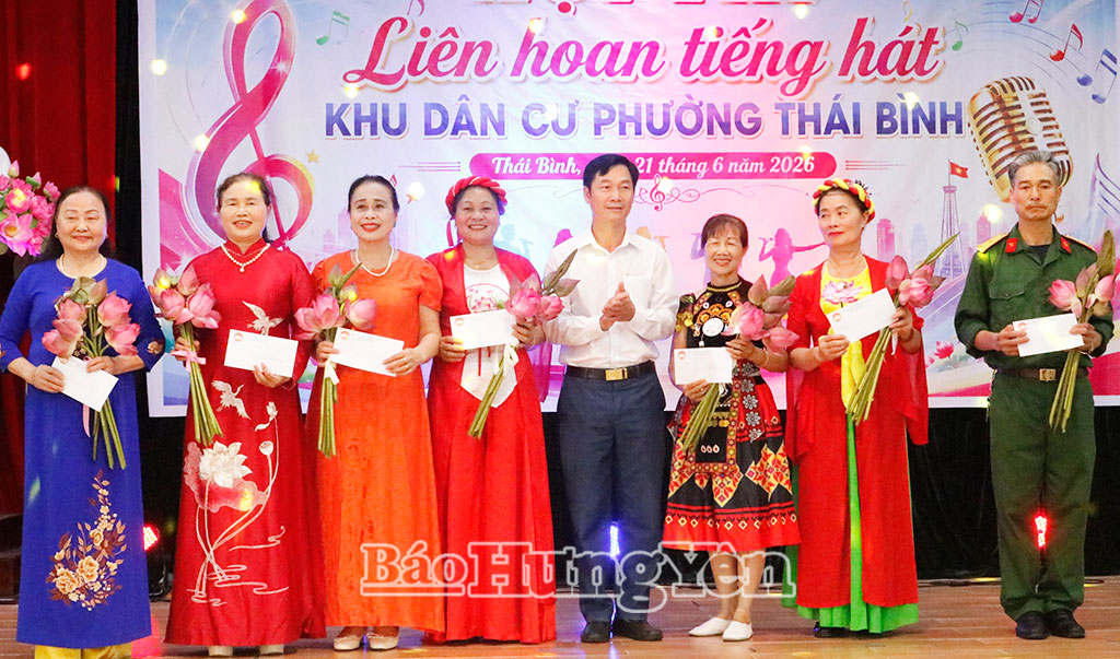 Liên hoan tiếng hát khu dân cư phường Thái Bình năm 2026