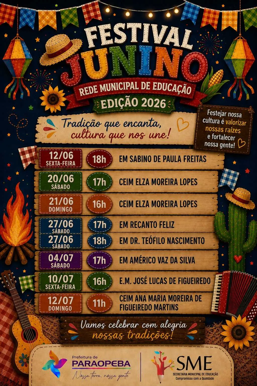 Festival Junino da Rede Municipal de Educação