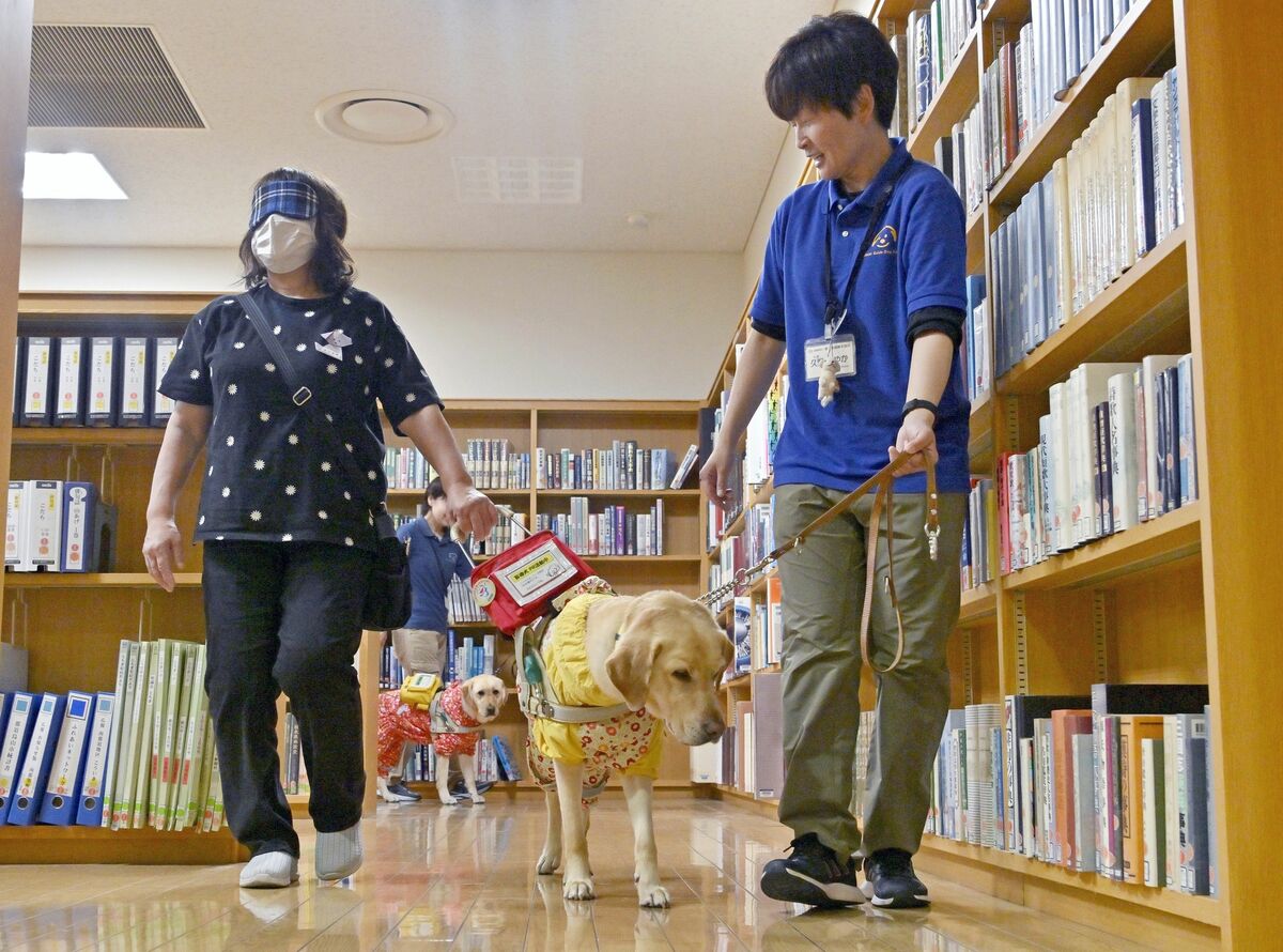 盲導犬といっしょに図書館を歩こう