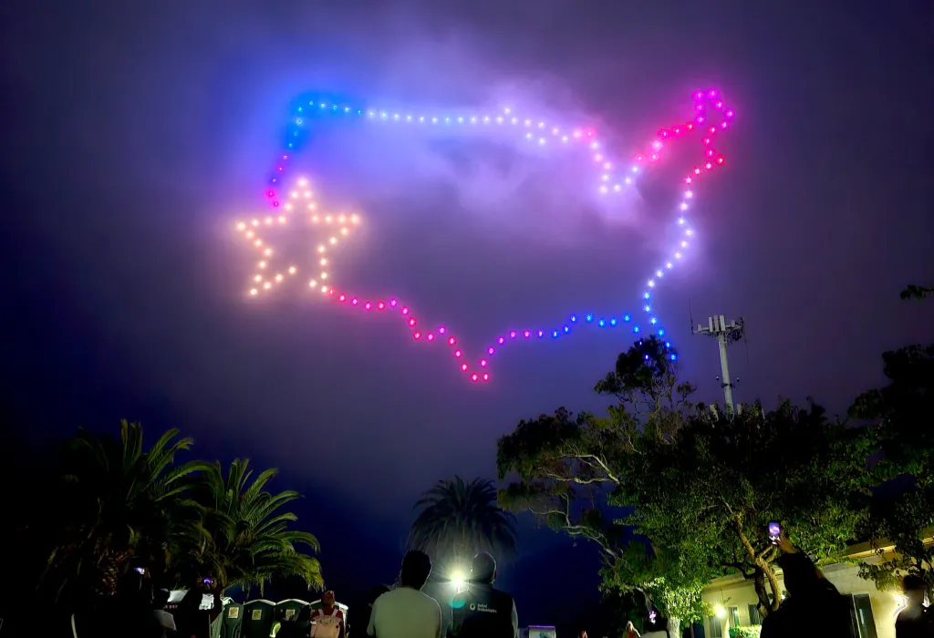 Patriotic Drone Show for Fourth of July