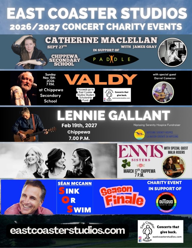 East Coaster Studios 2026/2027 Concert Series