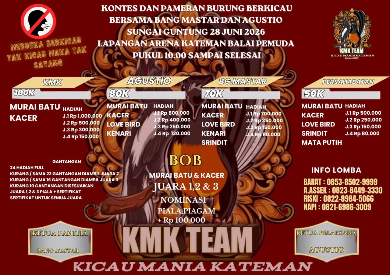 Kontes dan Pameran Burung Berkicau