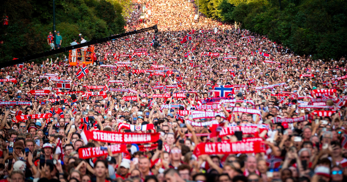 Norway National Football Team Homecoming Celebration