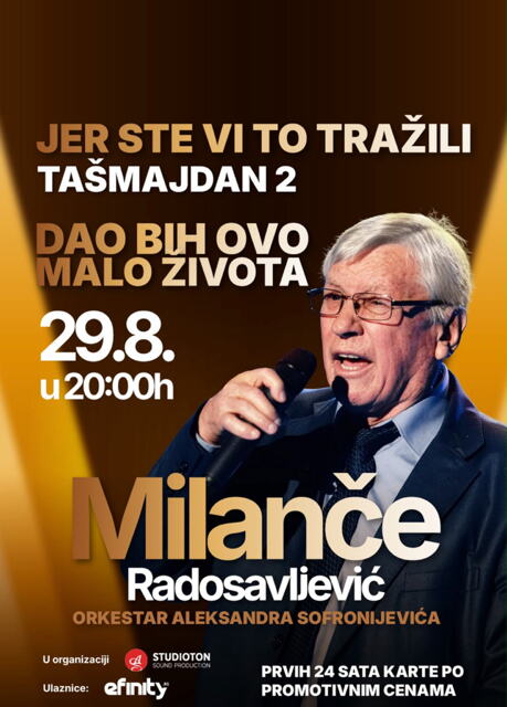 Drugi solistički koncert Milančeta Radosavljevića „Jer ste vi to tražili“