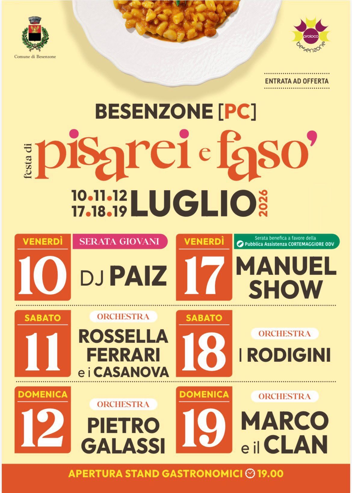 Festa di Pisarëi e Fasö