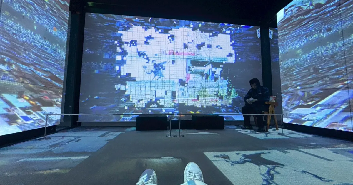 バンクシーをテーマにしたデジタルアート展示