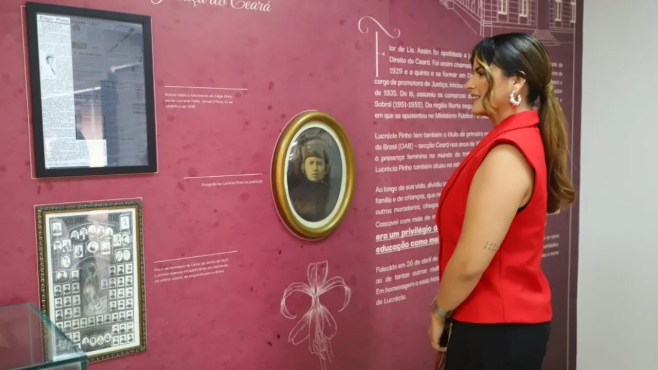 Exposição “Lucrécia Pinho: a trajetória da primeira Promotora de Justiça do Ceará”