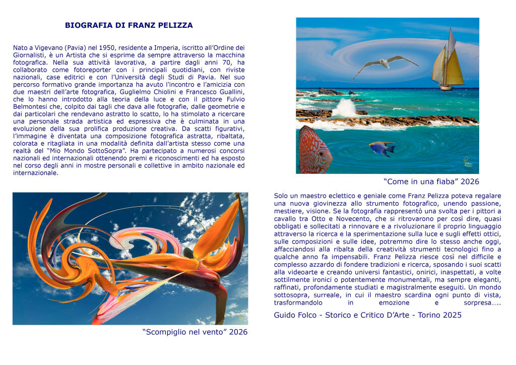 Mostra personale di Franz Pelizza “Ali nel vento”