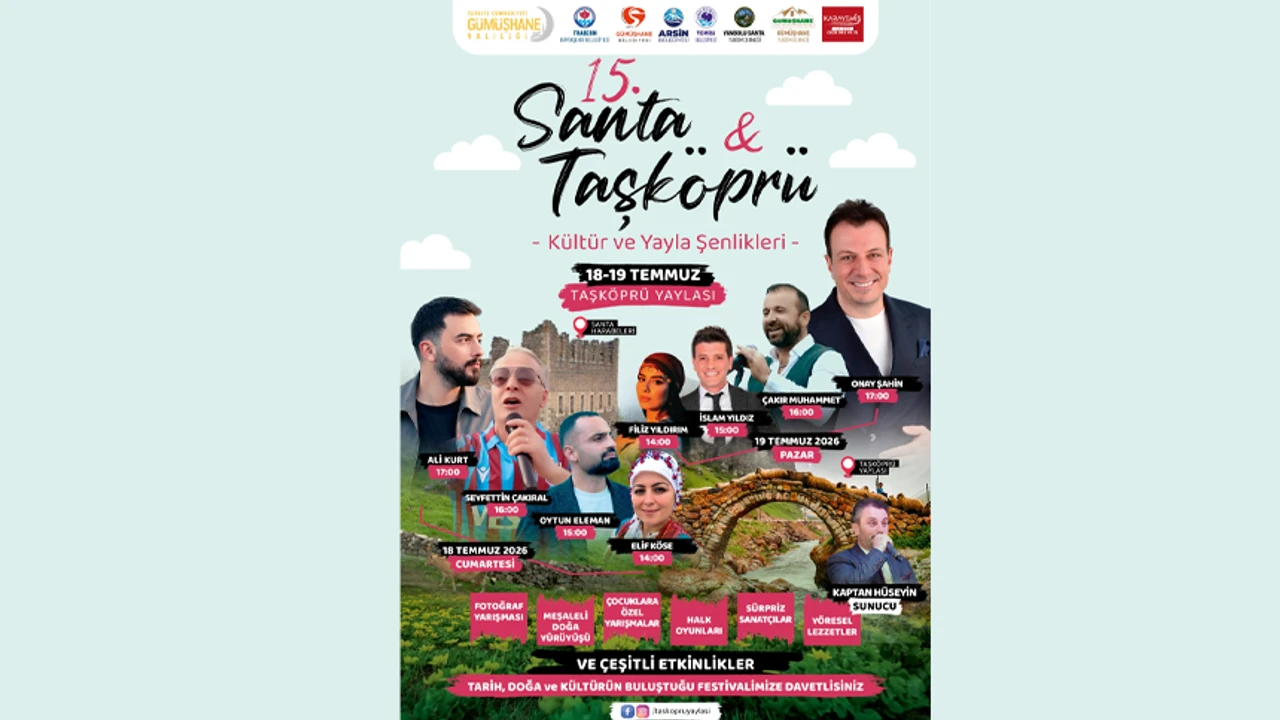 15. Santa-Taşköprü Kültür ve Yayla Şenlikleri