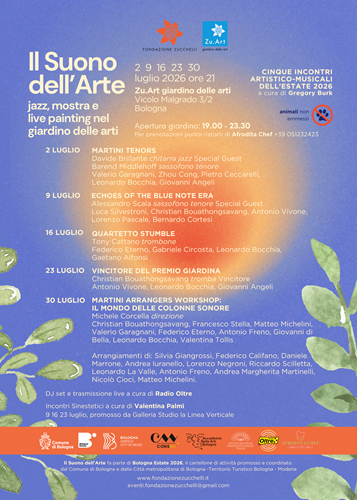 Il Suono dell’Arte | Jazz, mostra e live painting nel Giardino delle Arti