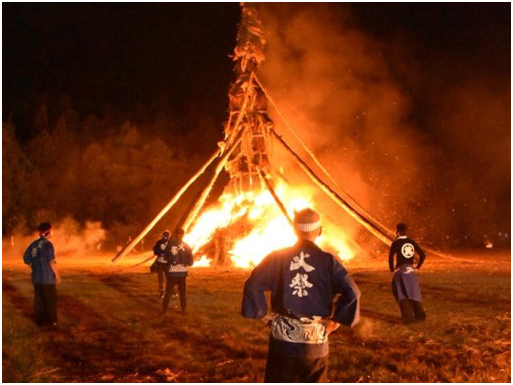 能登島向田の火祭