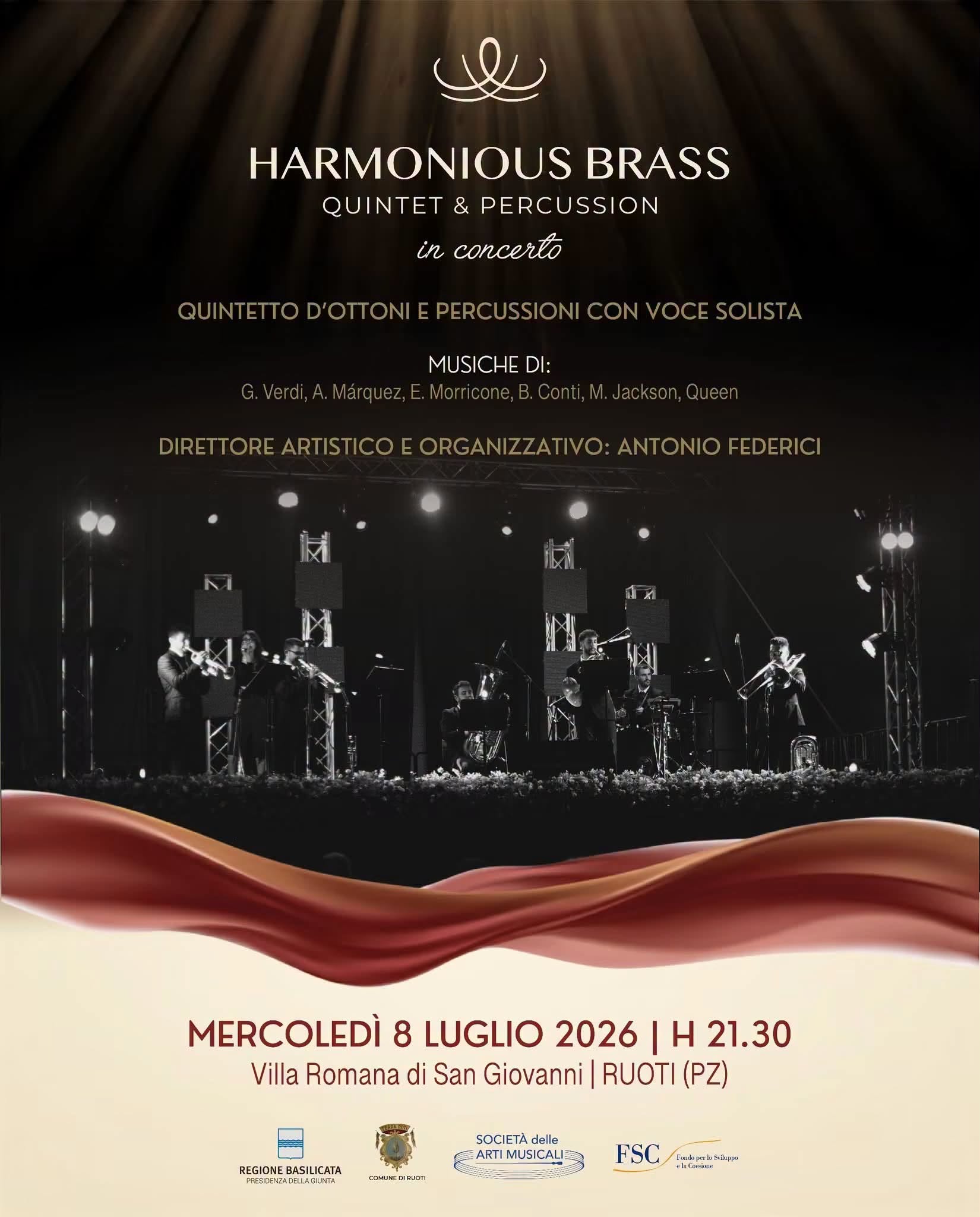 Harmonious Brass alla Villa Romana di San Giovanni a Ruoti