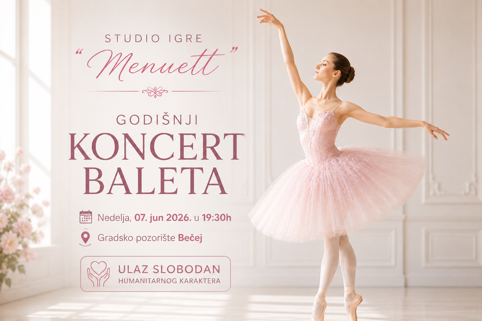 Godišnji koncert baleta Studija igre „Menuett“