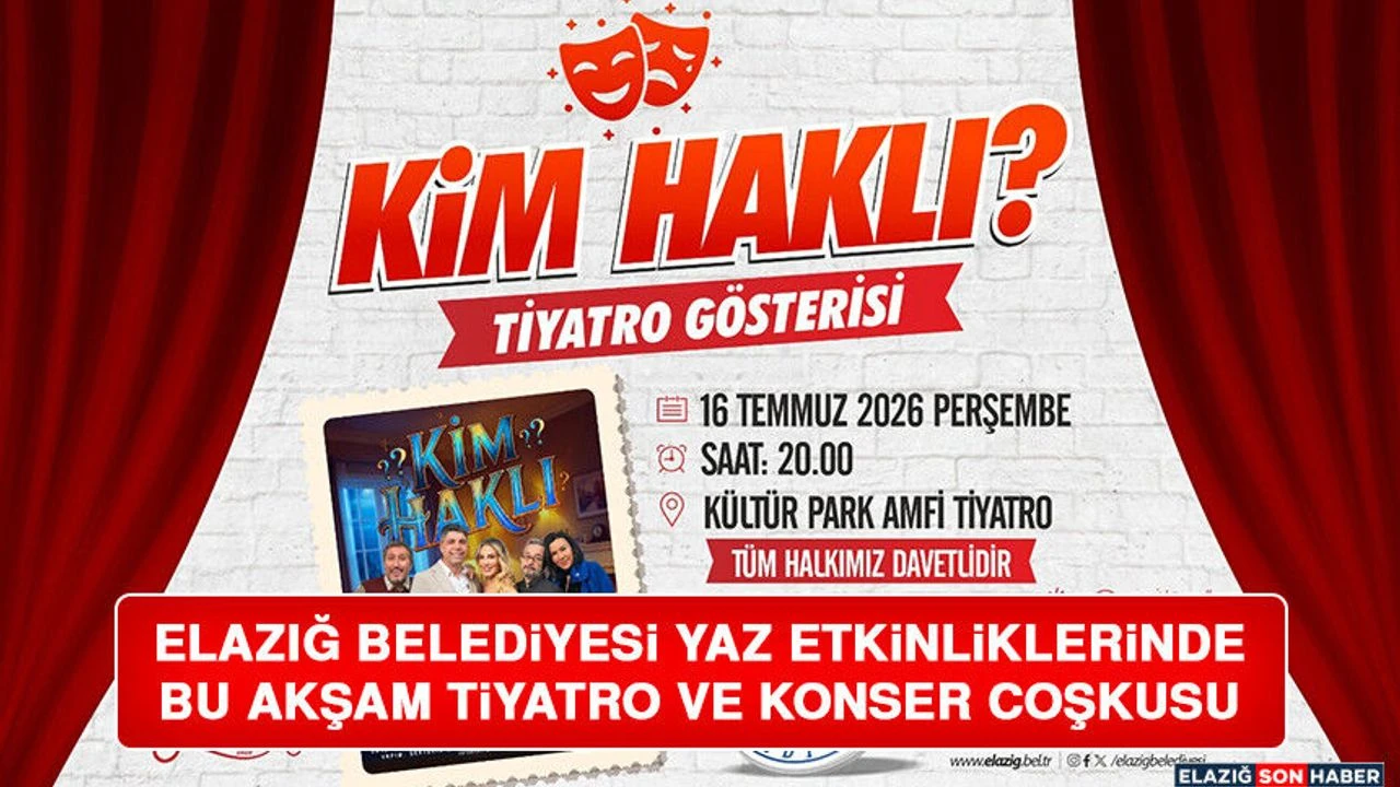 Elazığ Belediyesi Yaz Etkinlikleri