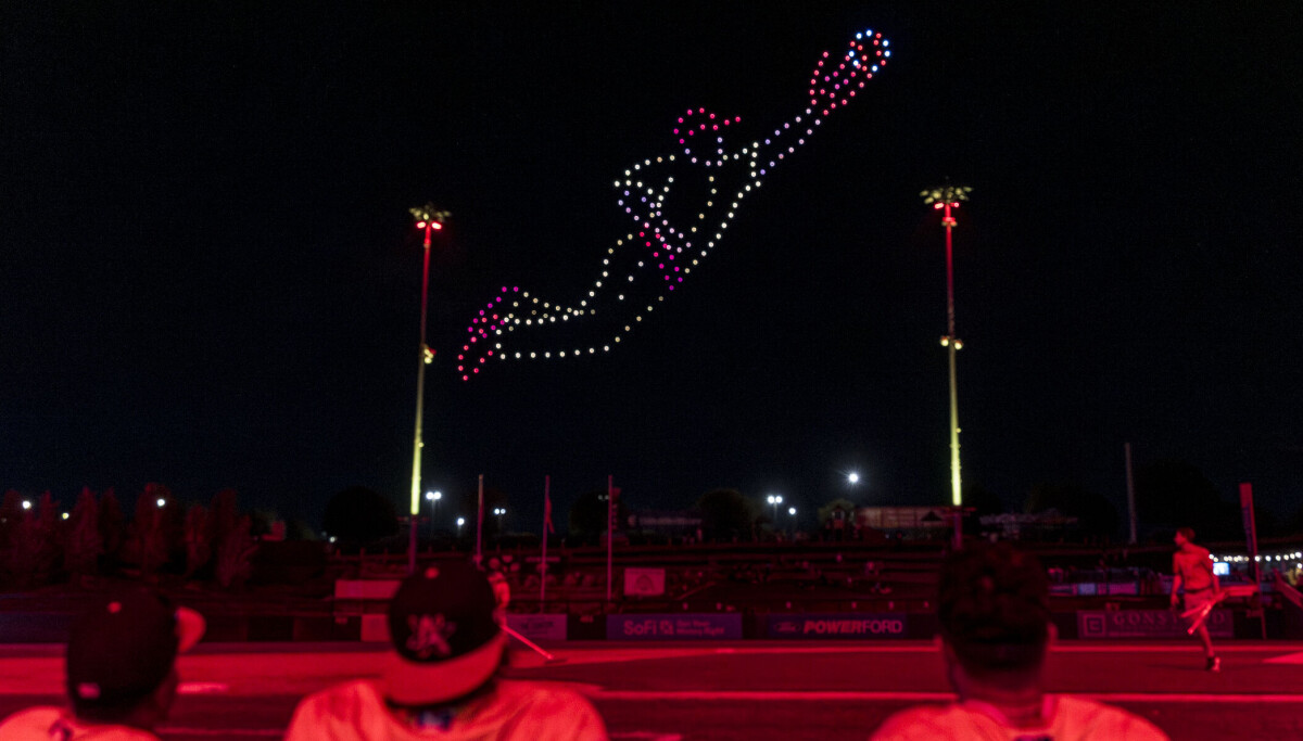 Journal centennial celebration drone show