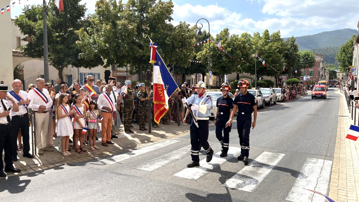 Fête nationale : les Sapeurs-pompiers de Saint-Zacharie mis à l’honneur