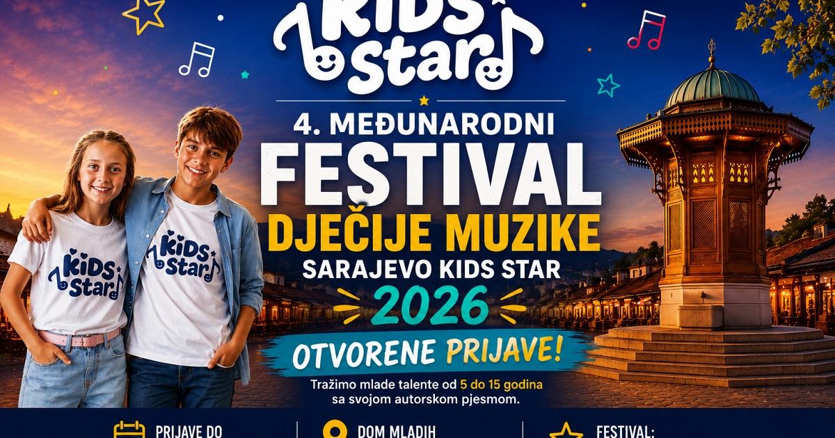 Četvrti međunarodni festival dječije muzike „Kids Star“ 2026