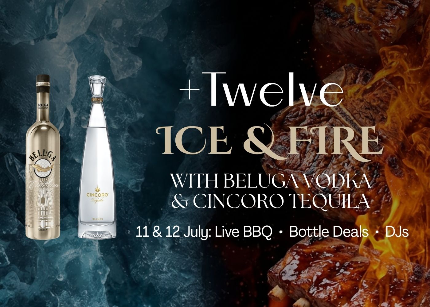 Ice & Fire with Beluga Vodka and Cincoro Tequila