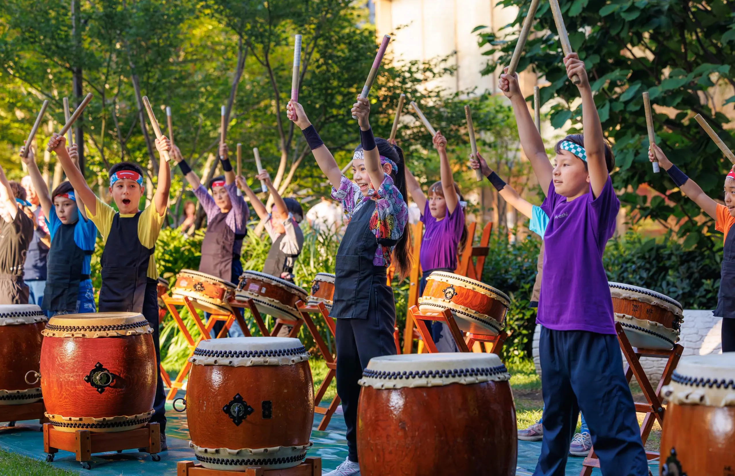 Lively Taiko Drumming