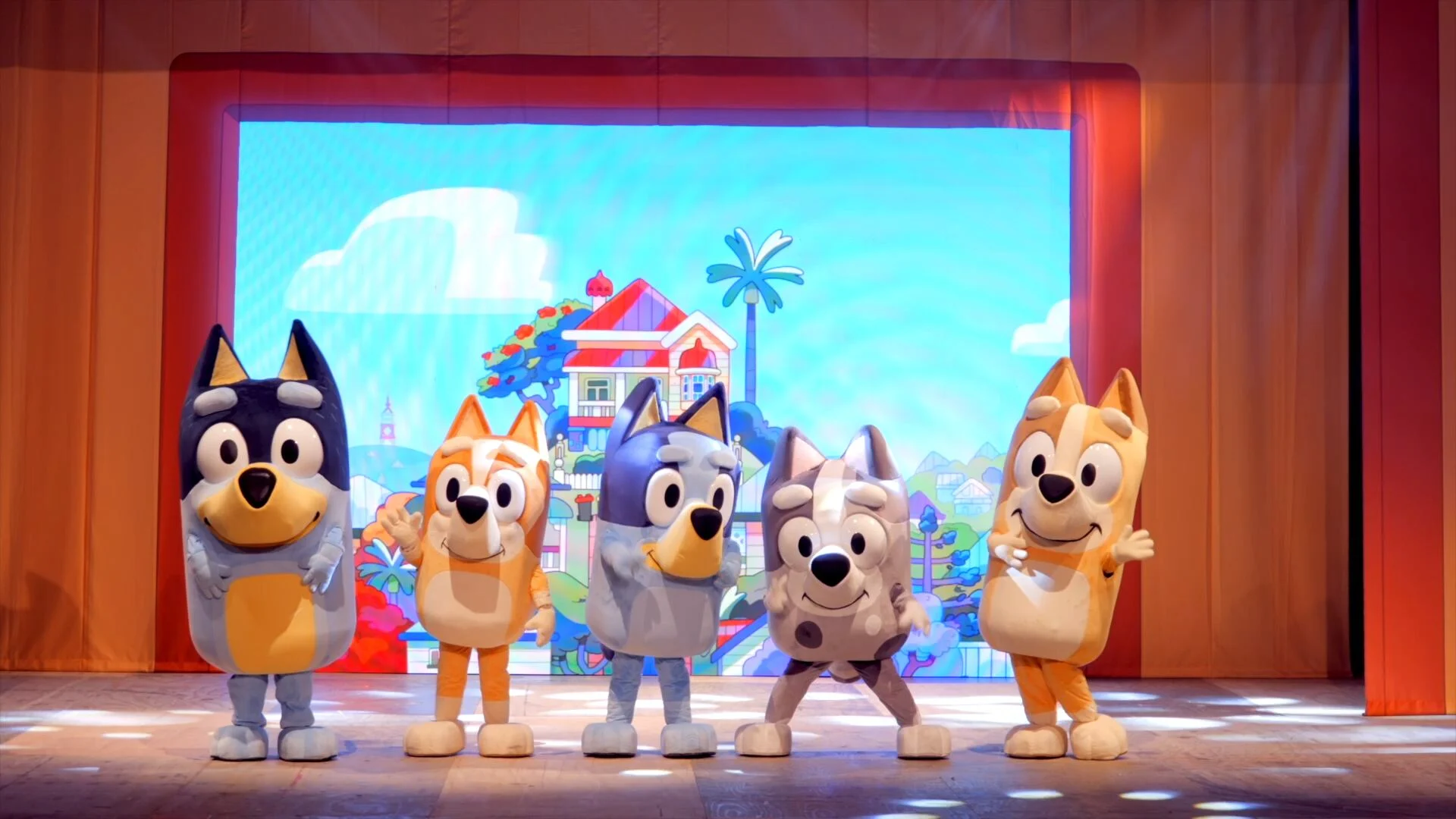 Show de Bluey e Bingo no Domingo na Praça