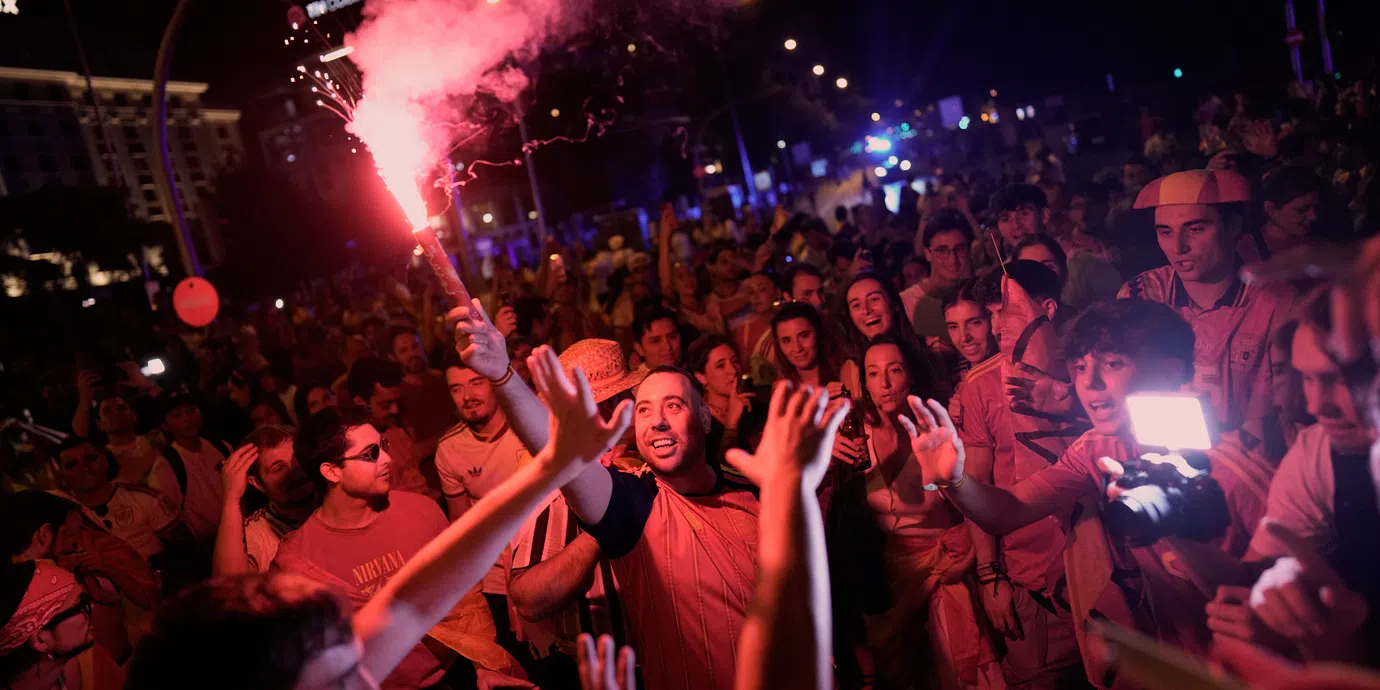Mottagande och segerparad för Spaniens VM-guld