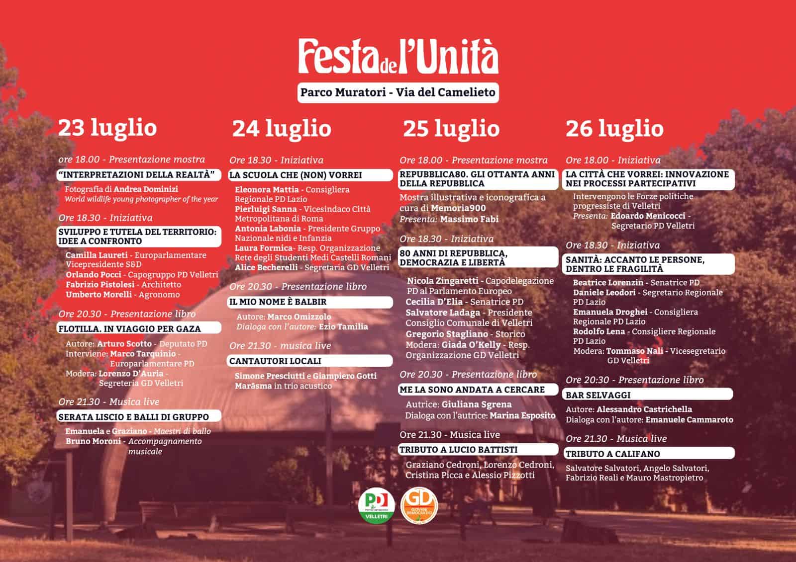 Festa de l’Unità 2026
