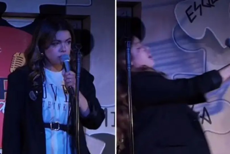 Apresentação de stand-up comedy de Fernanda Arantes