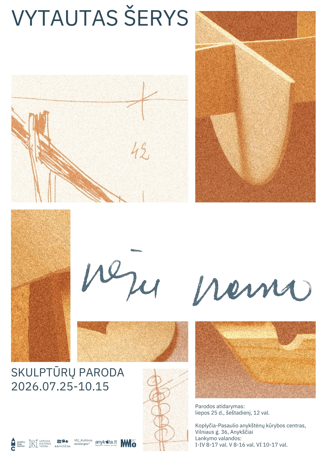 Vytauto Šerio medinių skulptūrų ir jų eskizų paroda „Nešu namo“