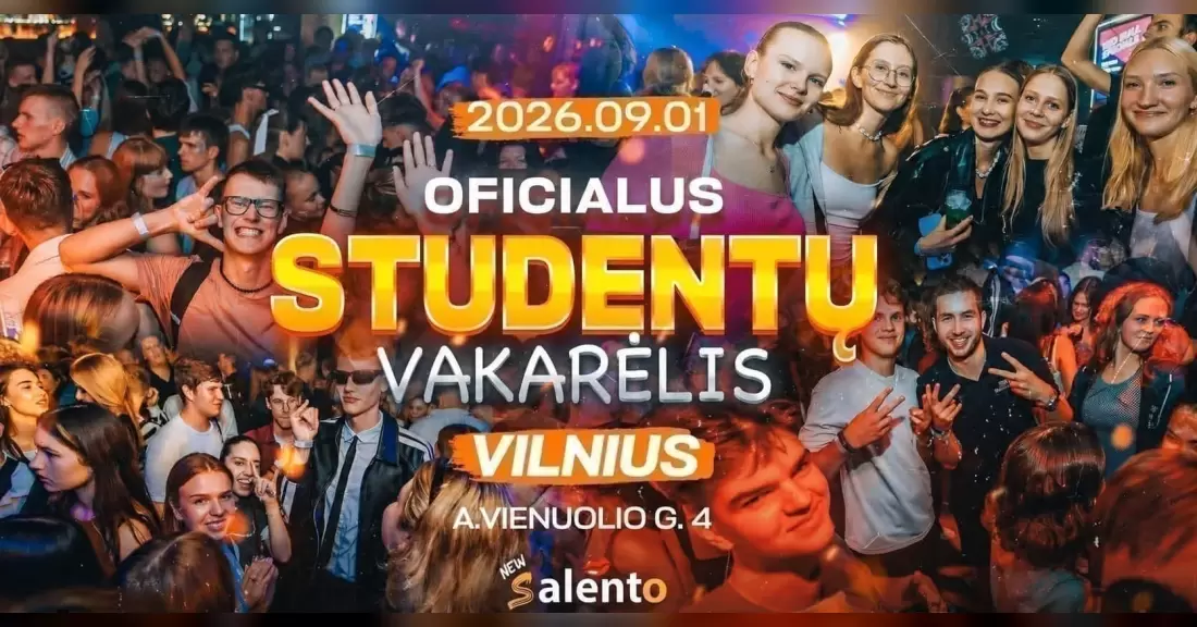 OFICIALUS STUDENTŲ VAKARĖLIS 2026
