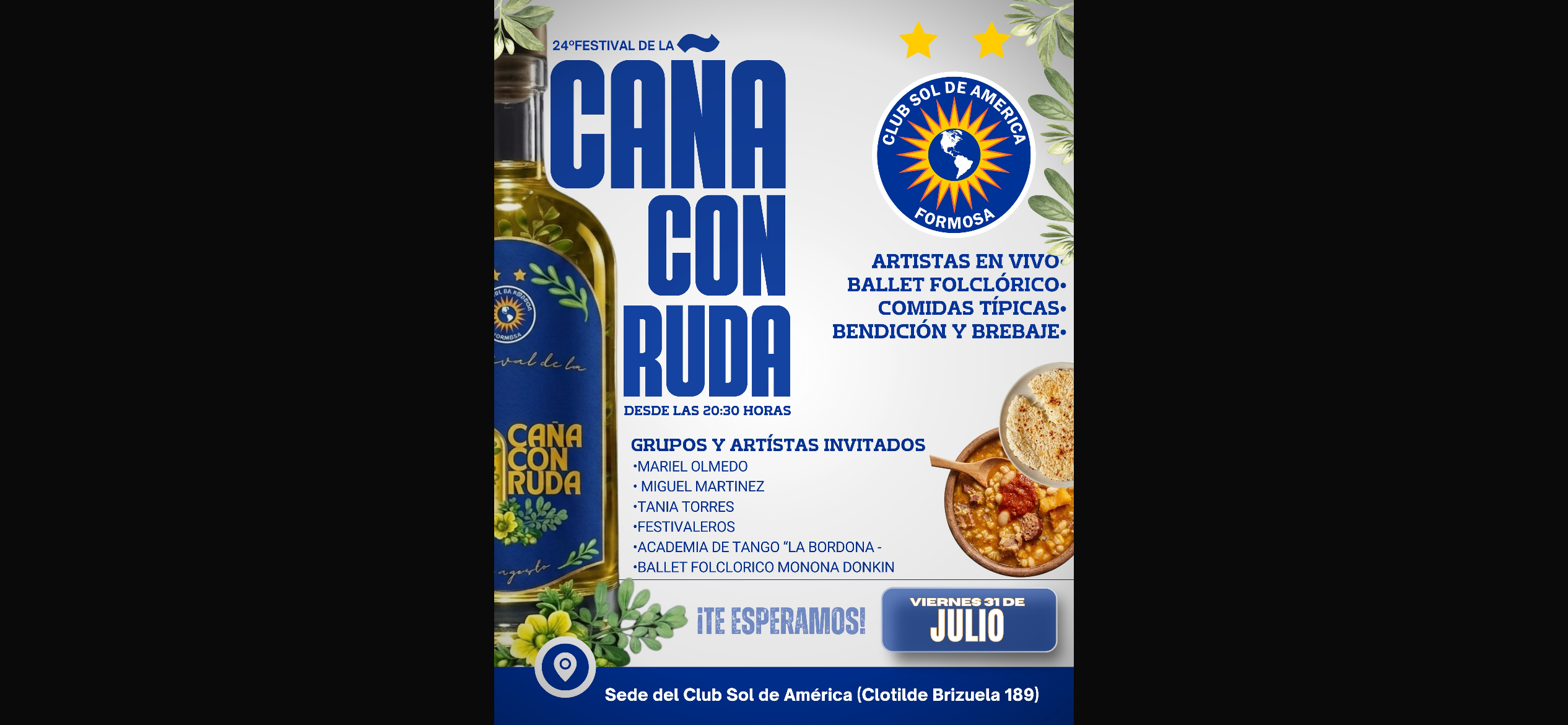 24° FESTIVAL DE LA CAÑA CON RUDA