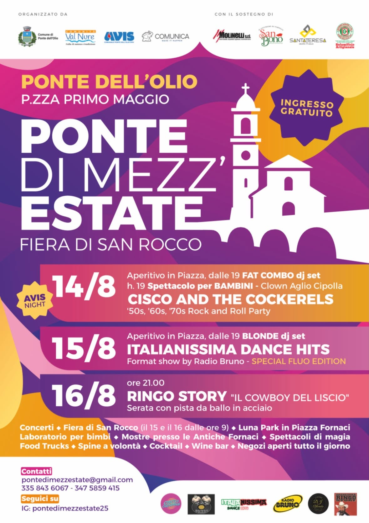 Ponte di Mezz’Estate e Fiera di San Rocco