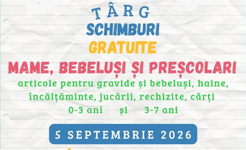 Târg de schimburi pentru mame și copii