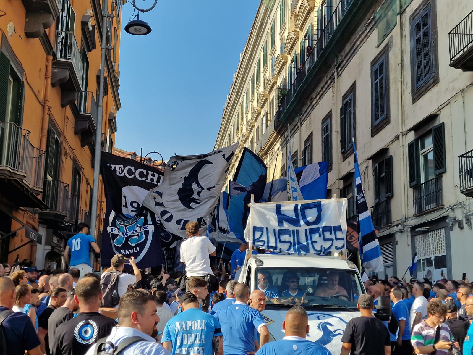 Corteo per il centenario della Ssc Napoli