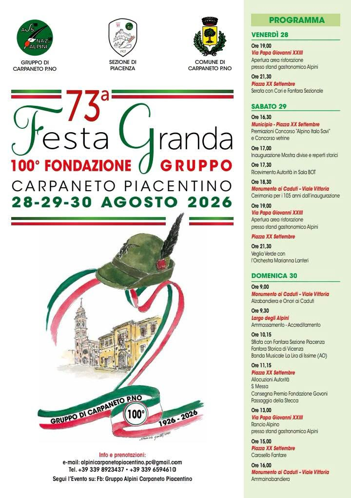 73ª Festa Granda degli Alpini