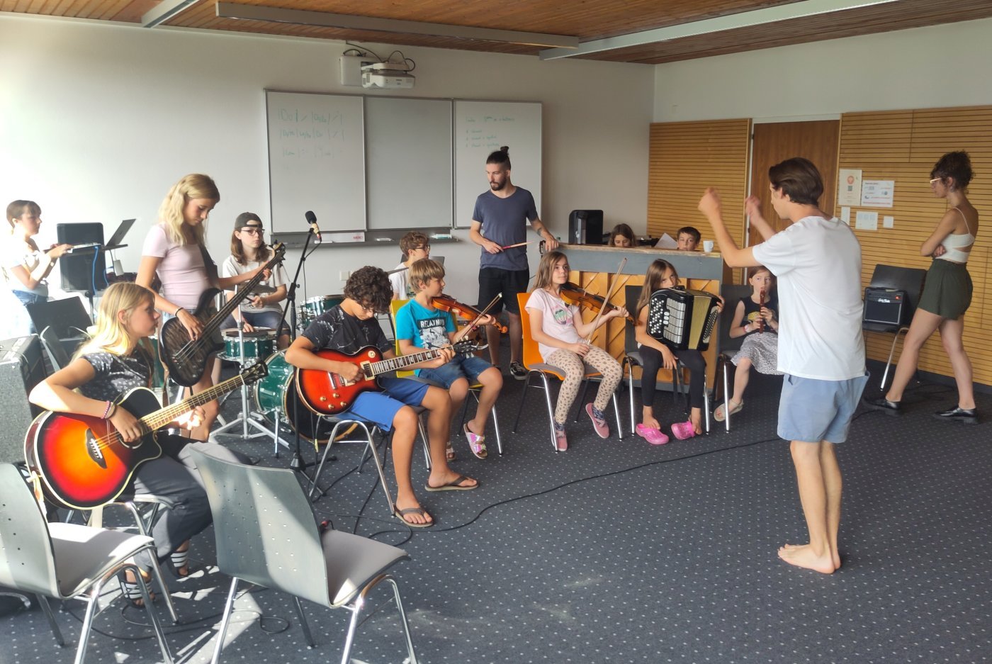 Concert des jeunes du camp musique
