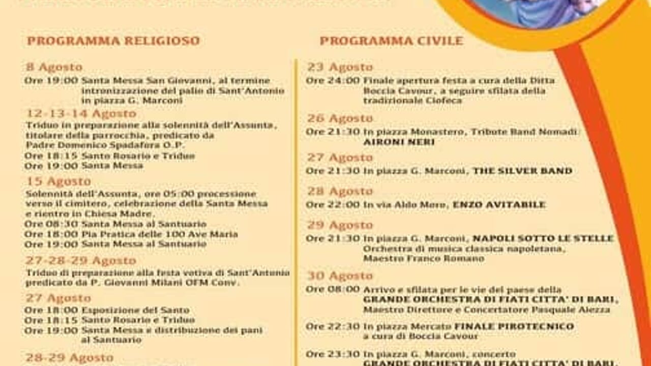 Festeggiamenti in onore di Sant'Antonio e Santa Lucia