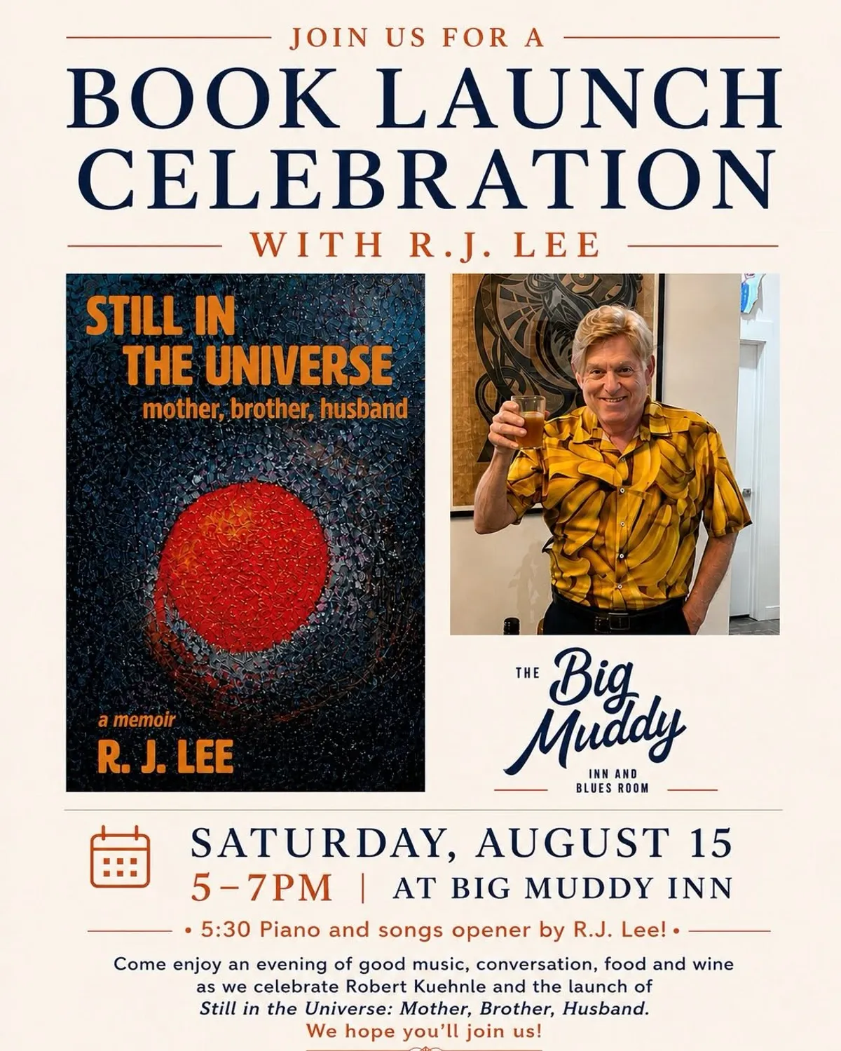 Book Launch: Still in the Universe by R.J. Lee