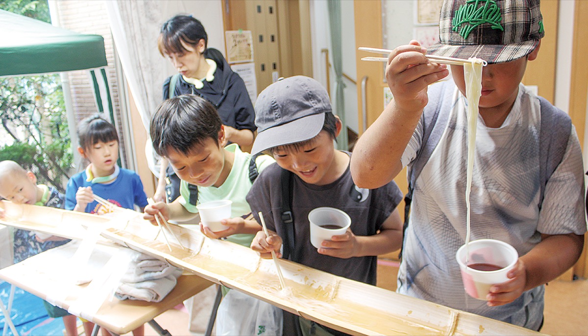 宮内こどもまつり〜流しそうめんイベント