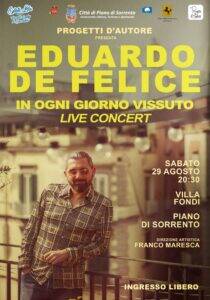 Eduardo De Felice in concerto “IN OGNI GIORNO VISSUTO”