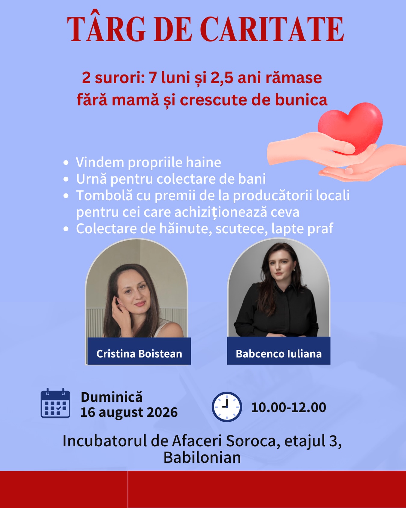 Târg caritabil la Soroca