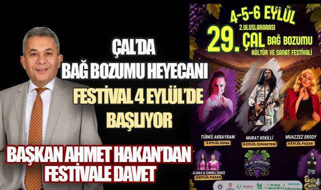 Uluslararası 29. Çal Bağ Bozumu Kültür ve Sanat Festivali
