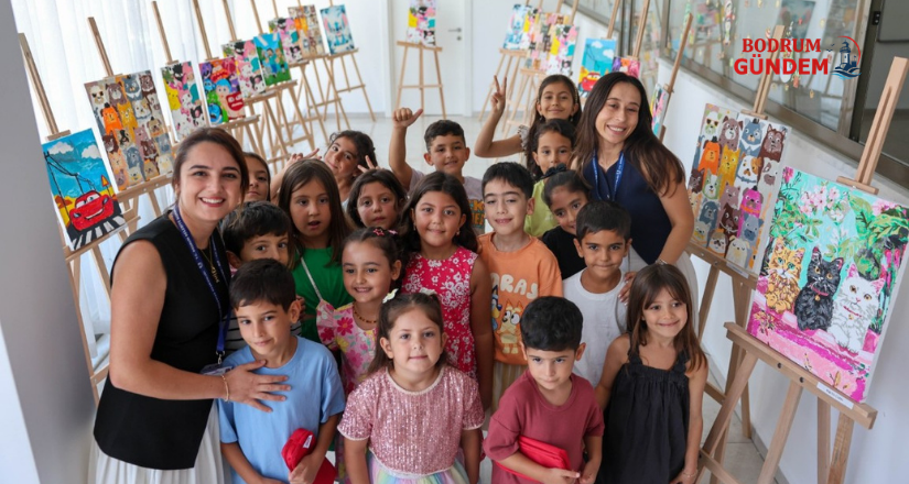 “Sayılarla Tuval Boyama Atölyesi” ve Mini Sergisi