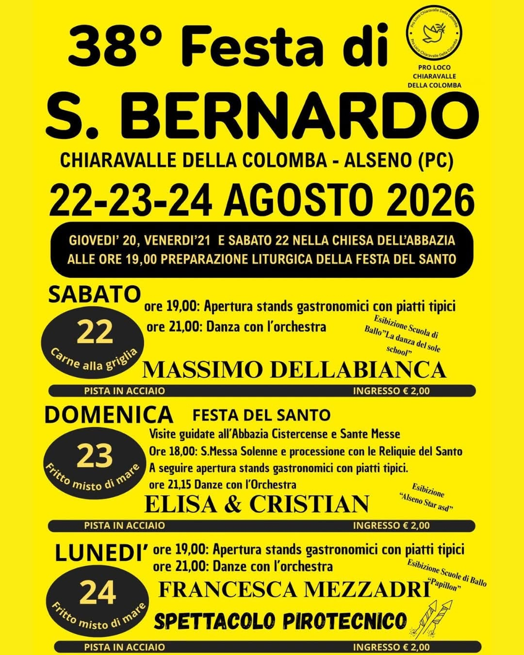 38ª Festa di San Bernardo di Alseno