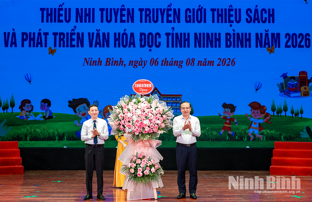 Liên hoan thiếu nhi tuyên truyền và giới thiệu sách, phát triển văn hóa đọc tỉnh Ninh Bình năm 2026