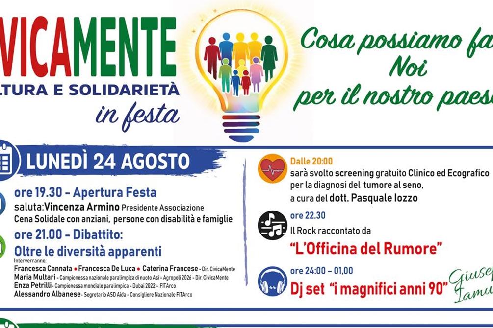 CivicaMente, Cultura e Solidarietà in festa