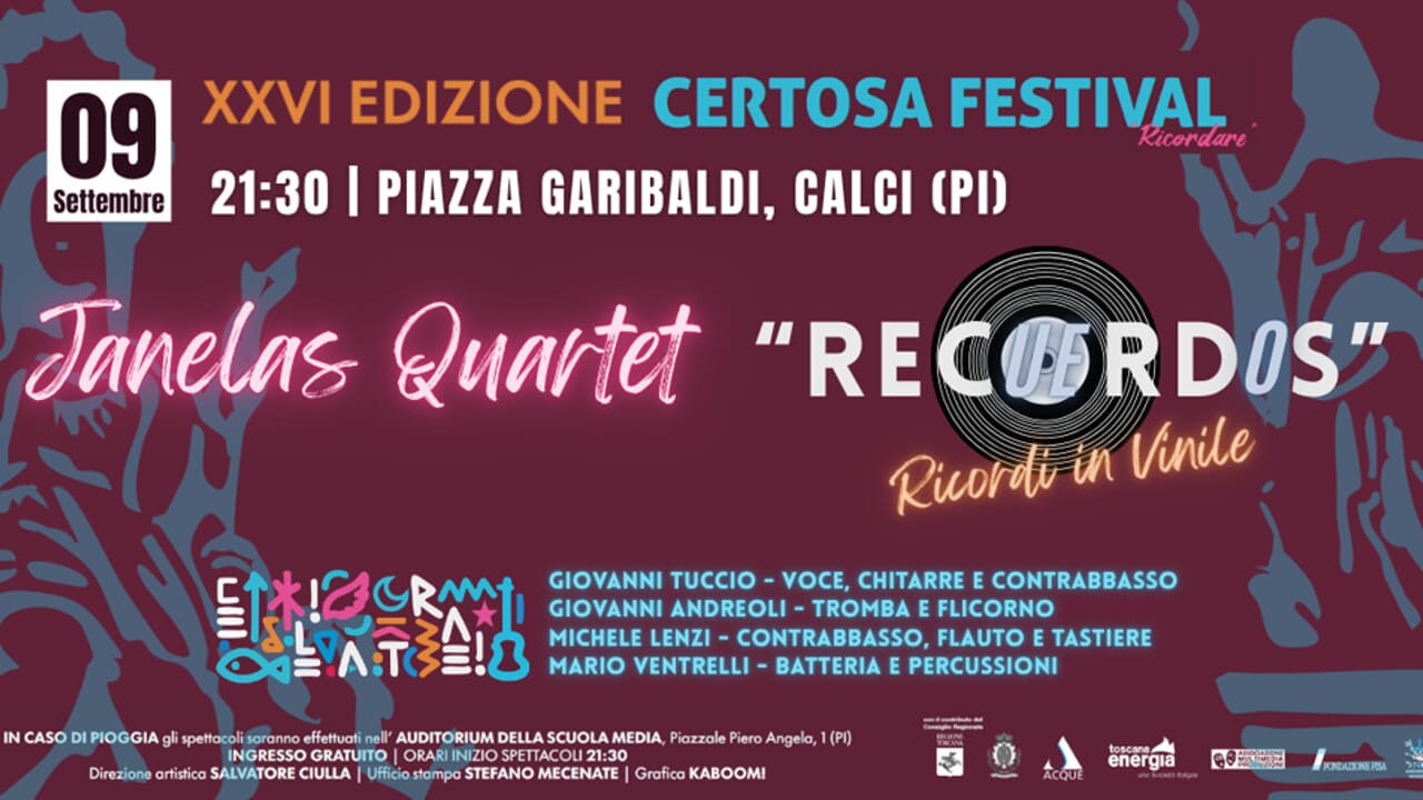 Janelas Quartet: REC(UE)RD(O)S – Ricordi in Vinile