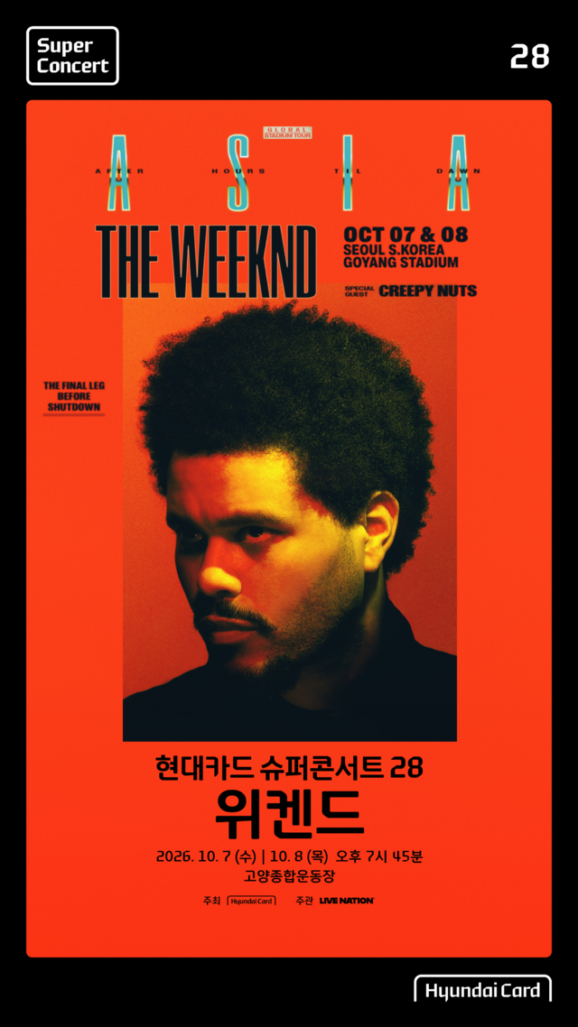 현대카드 슈퍼콘서트 28, 위켄드