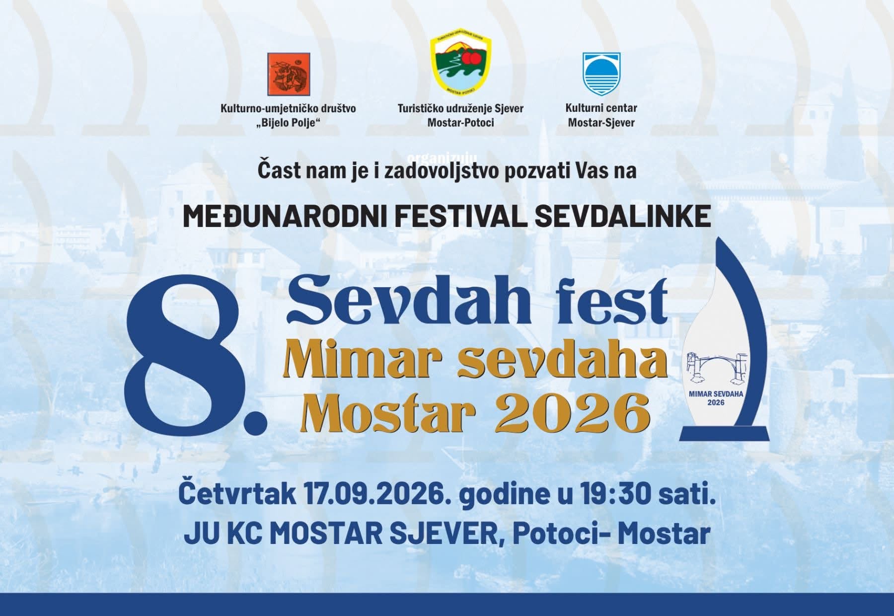 Međunarodni festival sevdalinke „8. Sevdah Fest-Mimar sevdaha 2026“
