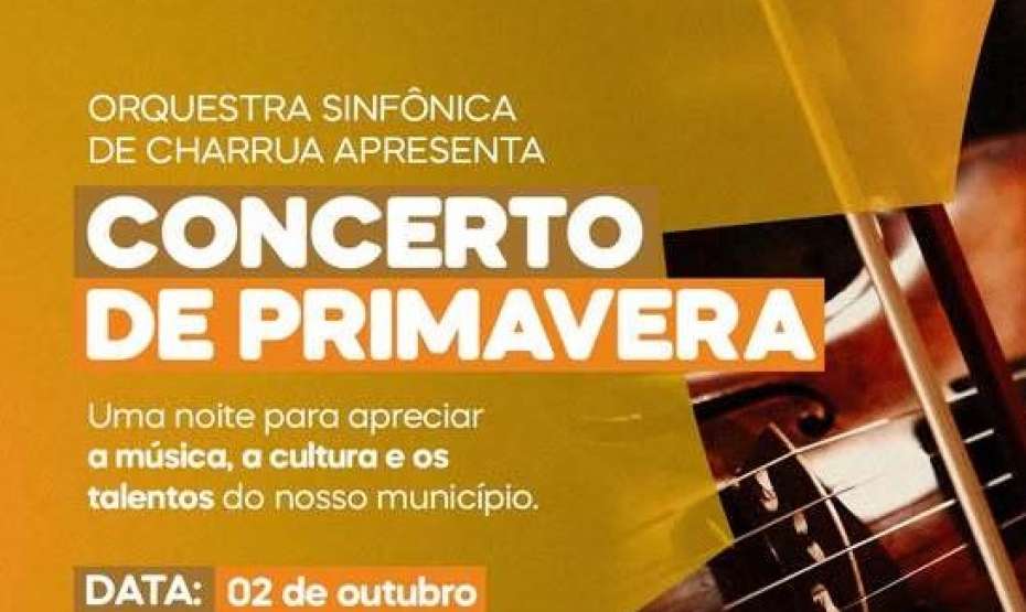 Concerto de Primavera da Orquestra Sinfônica de Charrua